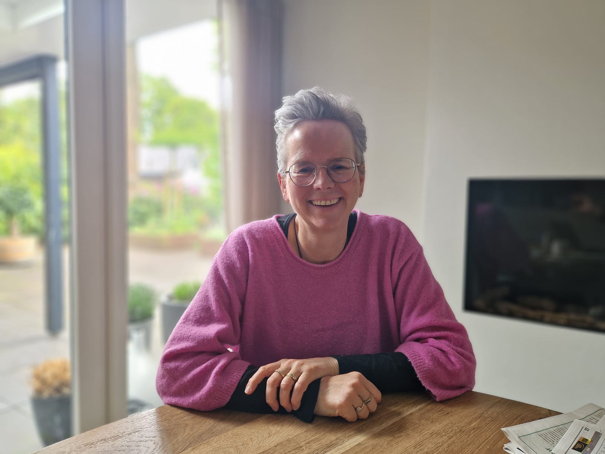 Gaby de Vries in haar praktijkruimte aan huis in Oldenzaal, Twente
